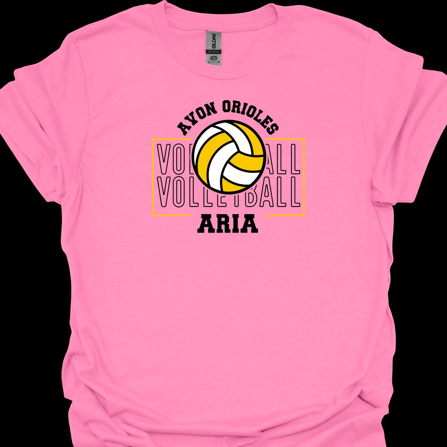 PERSONAIZED AVON ORIOLES VOLLEYBALL TSHIRT