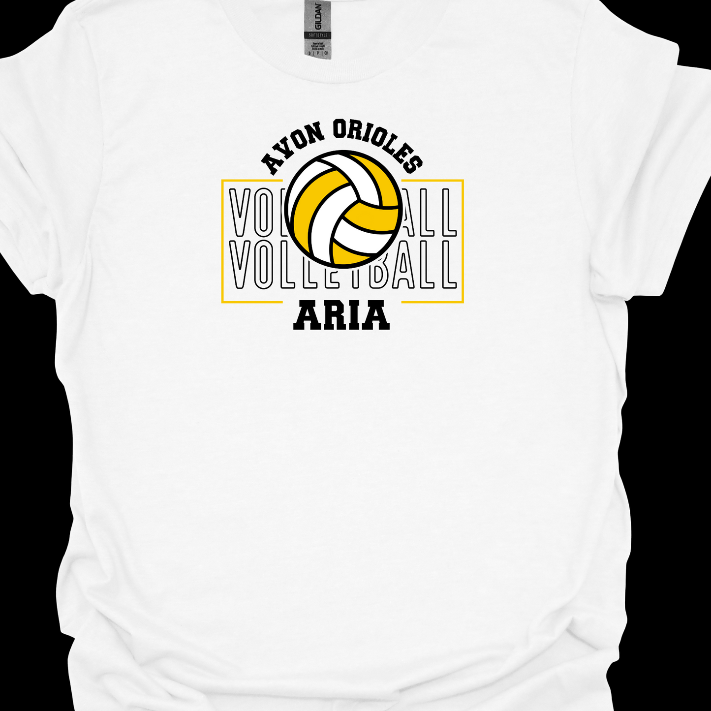 PERSONAIZED AVON ORIOLES VOLLEYBALL TSHIRT