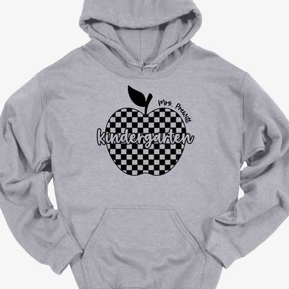 TEACHER CHECKERED APPLE (PERSONALIZED)