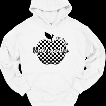 TEACHER CHECKERED APPLE (PERSONALIZED)