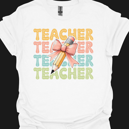 TEACHER STACKED TSHIRT