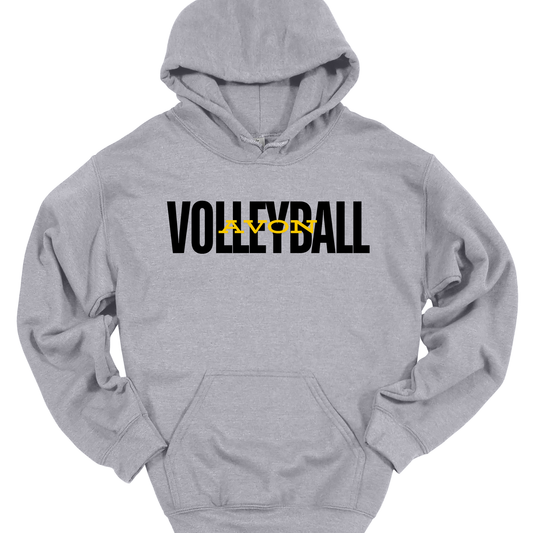 (BLACK) AVON VOLLEYBALL HOODIE