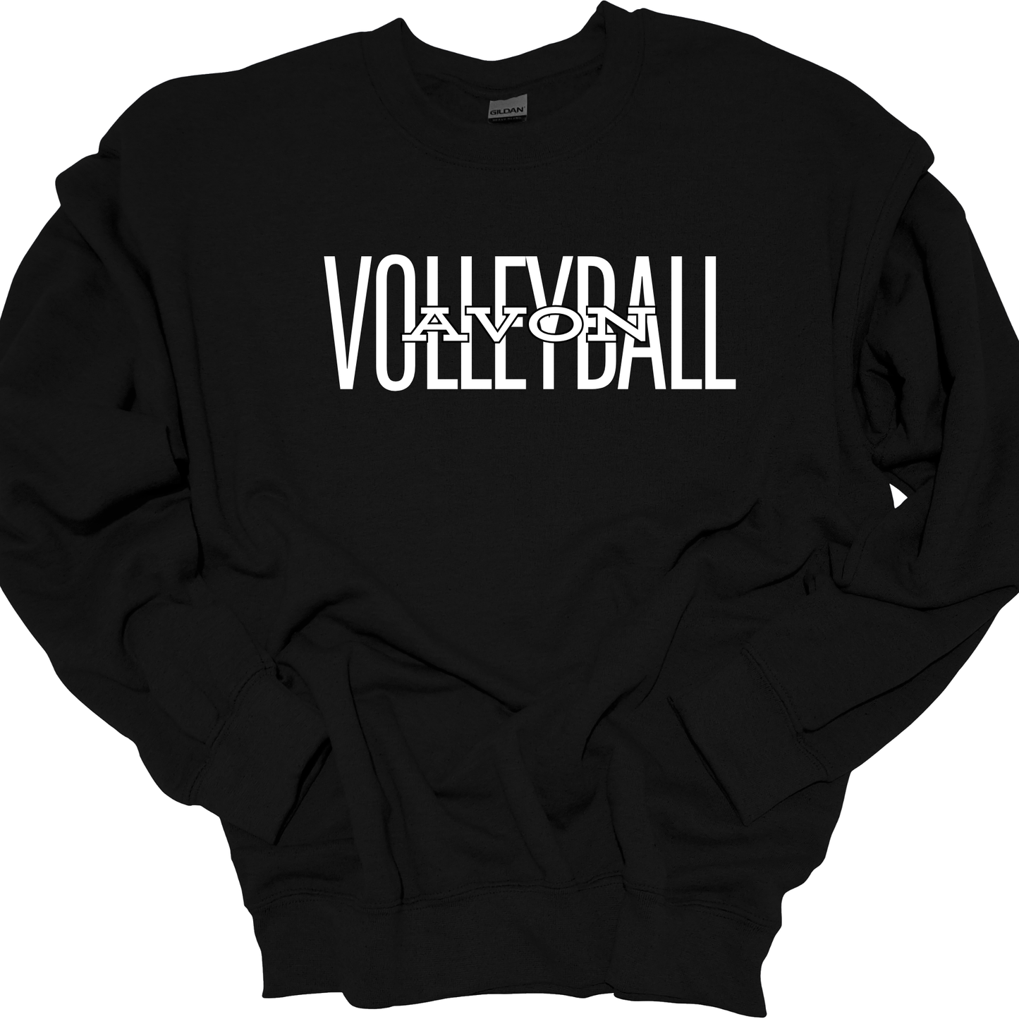 (WHITE) AVON VOLLEYBALL CREWNECK