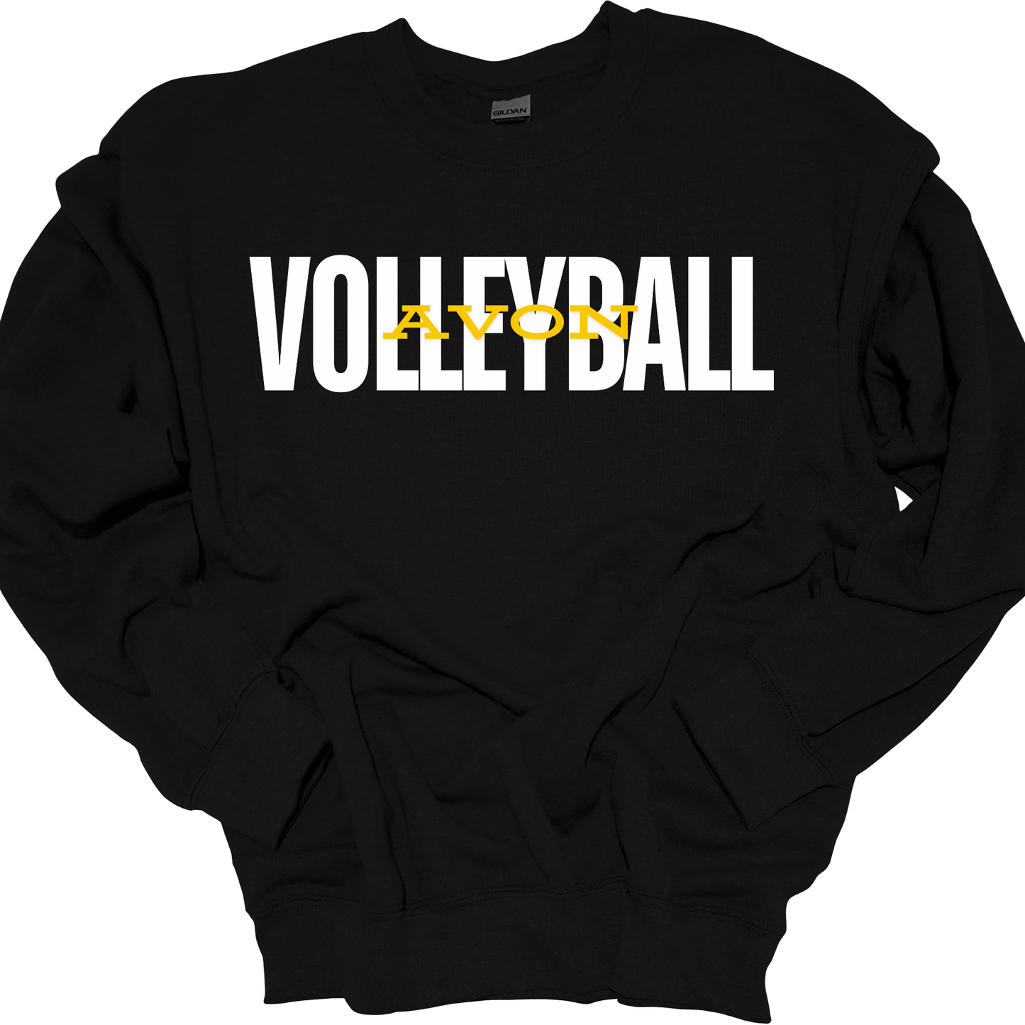 (WHITE) AVON VOLLEYBALL CREWNECK