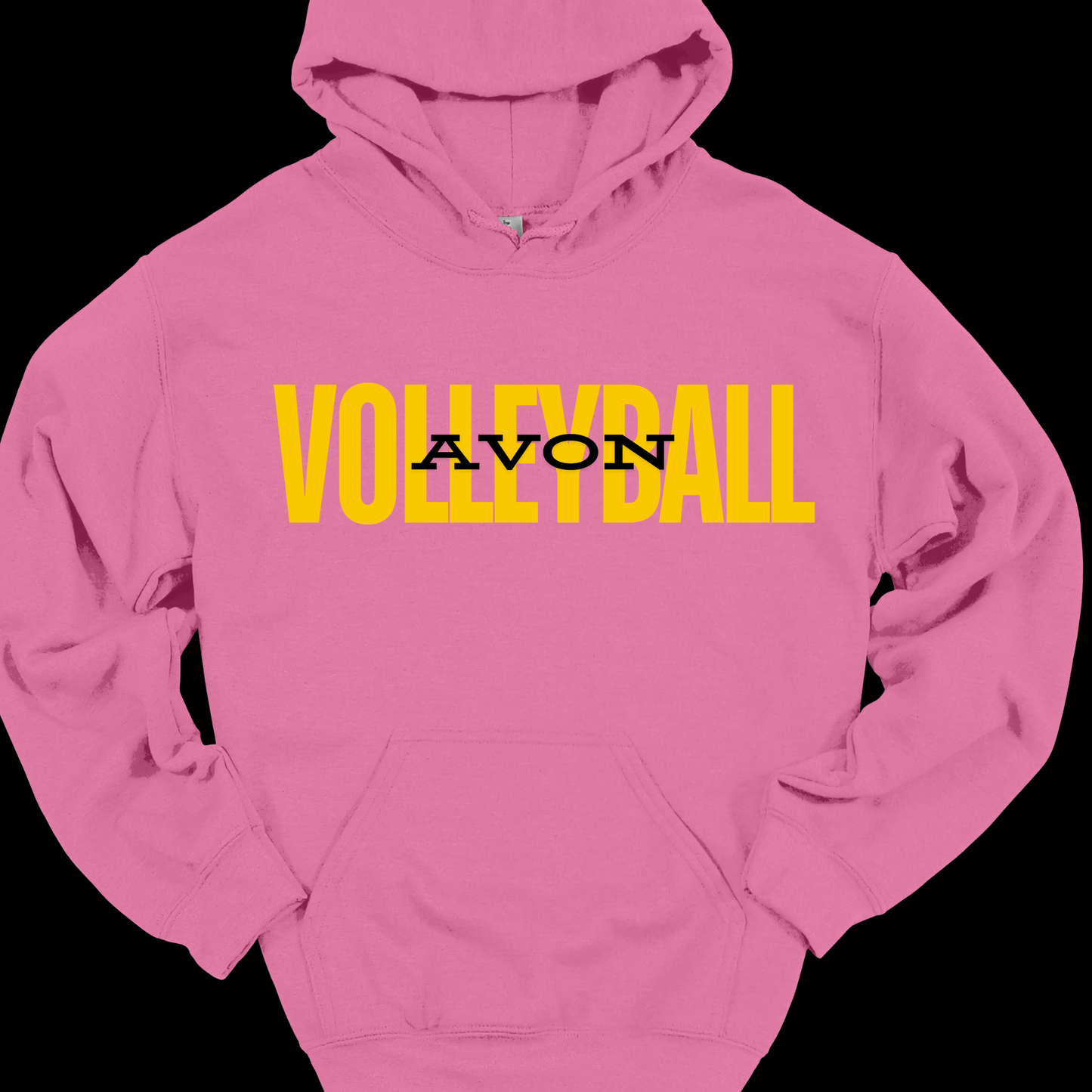 (YELLOW) AVON VOLLEYBALL HOODIE