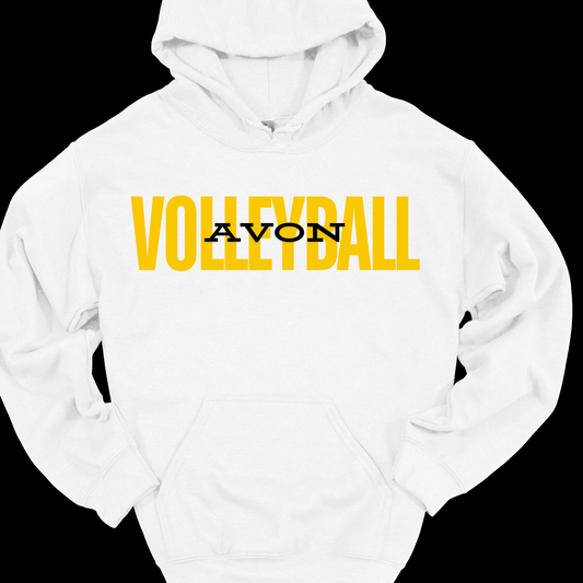 (YELLOW) AVON VOLLEYBALL HOODIE