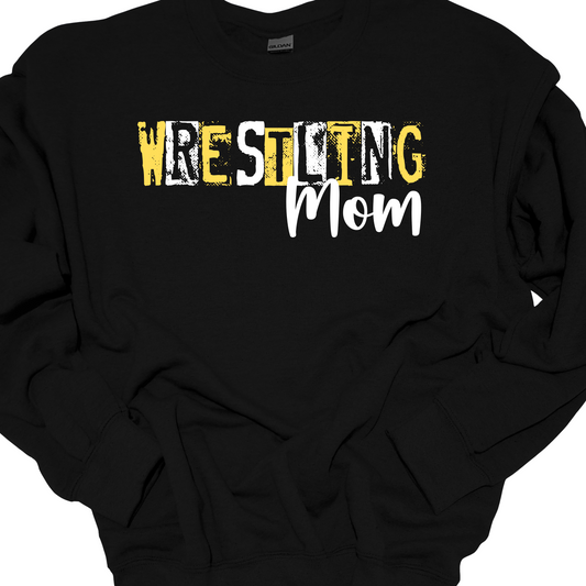 WRESTLING MOM(STAMP) CREWNECK