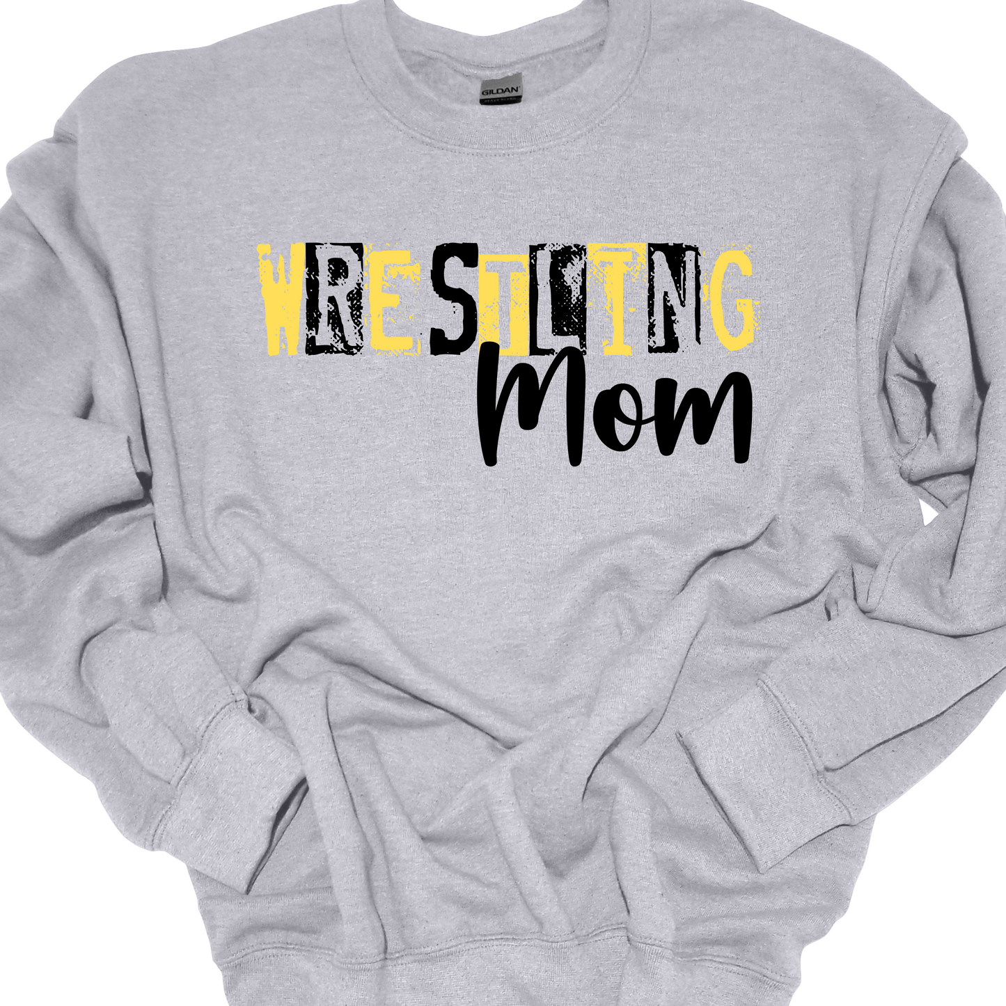 WRESTLING MOM(STAMP) CREWNECK