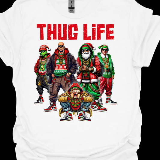 THUG LIFE CHRISTMAS TSHIRT